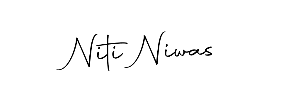 How to make Niti Niwas name signature. Use Autography-DOLnW style for creating short signs online. This is the latest handwritten sign. Niti Niwas signature style 10 images and pictures png