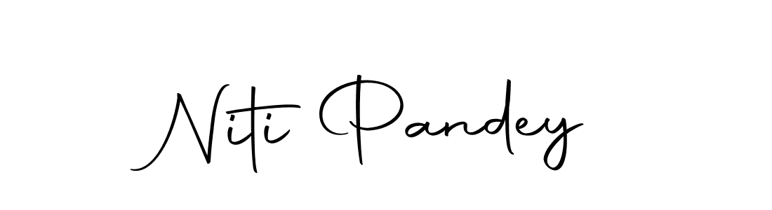 How to make Niti Pandey name signature. Use Autography-DOLnW style for creating short signs online. This is the latest handwritten sign. Niti Pandey signature style 10 images and pictures png