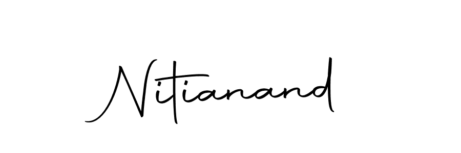 Design your own signature with our free online signature maker. With this signature software, you can create a handwritten (Autography-DOLnW) signature for name Nitianand. Nitianand signature style 10 images and pictures png