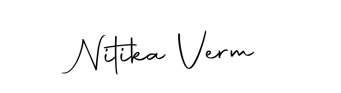 Also we have Nitika Verm name is the best signature style. Create professional handwritten signature collection using Autography-DOLnW autograph style. Nitika Verm signature style 10 images and pictures png