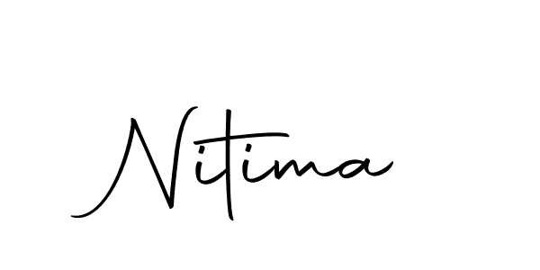 Design your own signature with our free online signature maker. With this signature software, you can create a handwritten (Autography-DOLnW) signature for name Nitima. Nitima signature style 10 images and pictures png