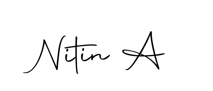 Once you've used our free online signature maker to create your best signature Autography-DOLnW style, it's time to enjoy all of the benefits that Nitin A name signing documents. Nitin A signature style 10 images and pictures png