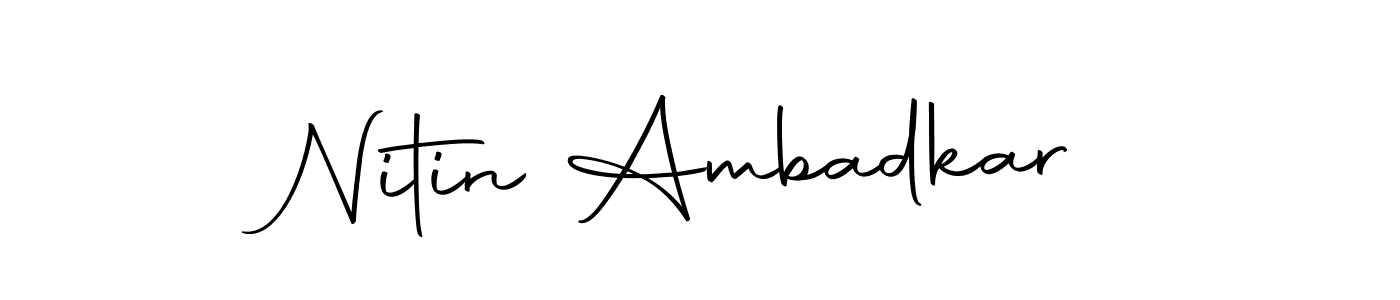Use a signature maker to create a handwritten signature online. With this signature software, you can design (Autography-DOLnW) your own signature for name Nitin Ambadkar. Nitin Ambadkar signature style 10 images and pictures png