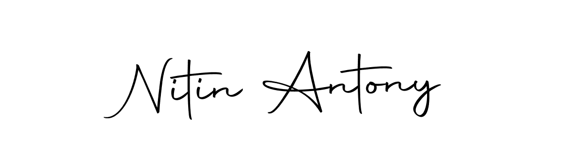 Make a beautiful signature design for name Nitin Antony. With this signature (Autography-DOLnW) style, you can create a handwritten signature for free. Nitin Antony signature style 10 images and pictures png