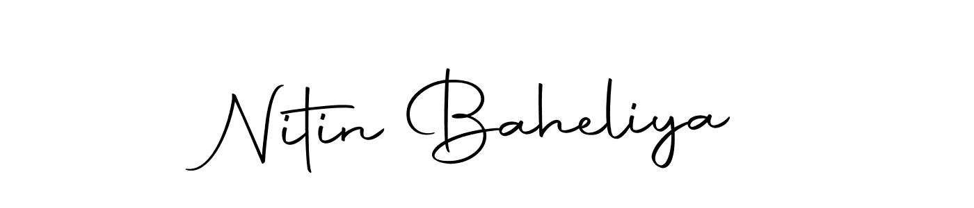 How to make Nitin Baheliya signature? Autography-DOLnW is a professional autograph style. Create handwritten signature for Nitin Baheliya name. Nitin Baheliya signature style 10 images and pictures png