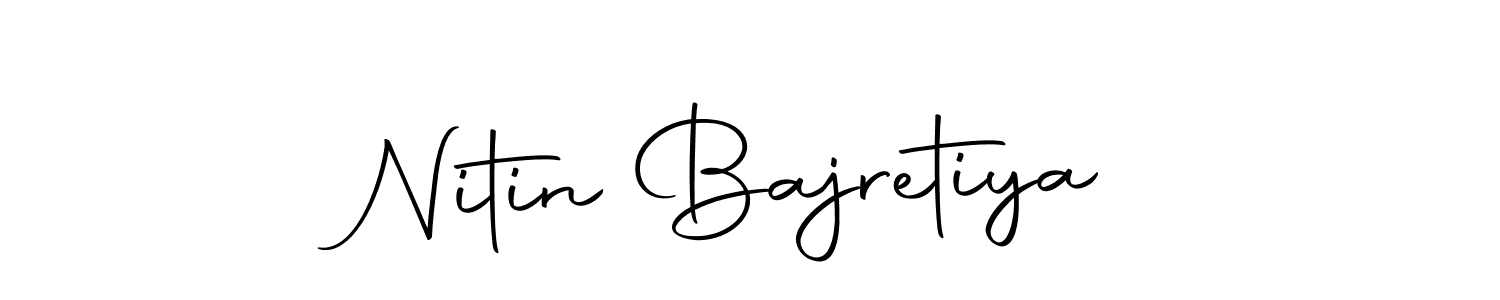 Design your own signature with our free online signature maker. With this signature software, you can create a handwritten (Autography-DOLnW) signature for name Nitin Bajretiya. Nitin Bajretiya signature style 10 images and pictures png