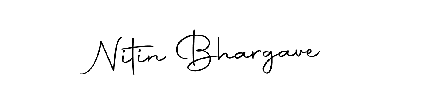 Use a signature maker to create a handwritten signature online. With this signature software, you can design (Autography-DOLnW) your own signature for name Nitin Bhargave. Nitin Bhargave signature style 10 images and pictures png