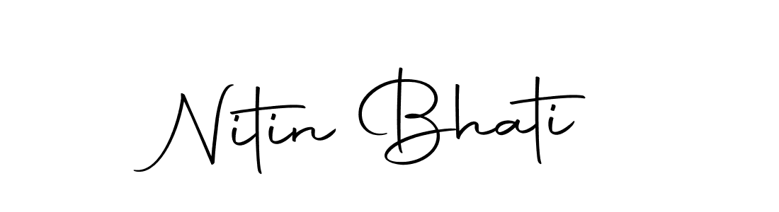 Here are the top 10 professional signature styles for the name Nitin Bhati. These are the best autograph styles you can use for your name. Nitin Bhati signature style 10 images and pictures png