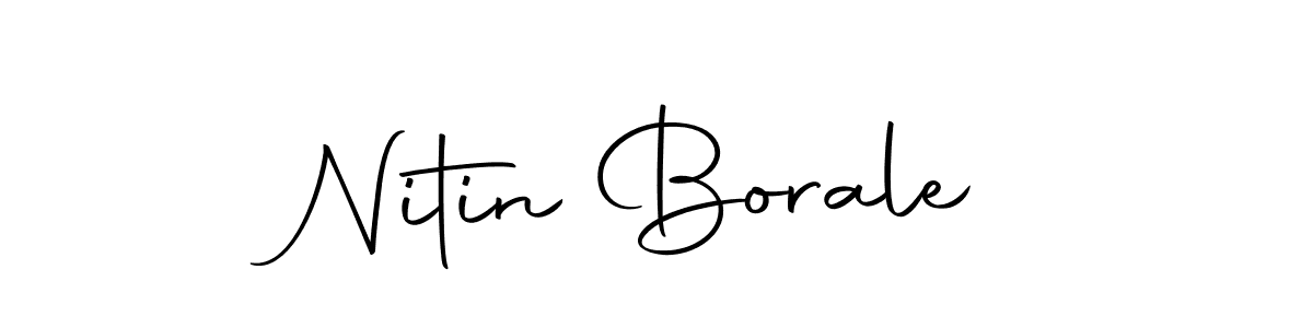 Design your own signature with our free online signature maker. With this signature software, you can create a handwritten (Autography-DOLnW) signature for name Nitin Borale. Nitin Borale signature style 10 images and pictures png