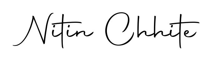 Personalize your online presence with Nitin Chhite signature rendered in elegant Autography-DOLnW font. Great for website footers and blogs. Nitin Chhite signature style 10 images and pictures png