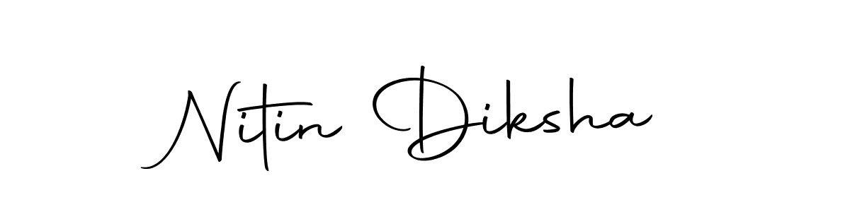 You should practise on your own different ways (Autography-DOLnW) to write your name (Nitin Diksha) in signature. don't let someone else do it for you. Nitin Diksha signature style 10 images and pictures png