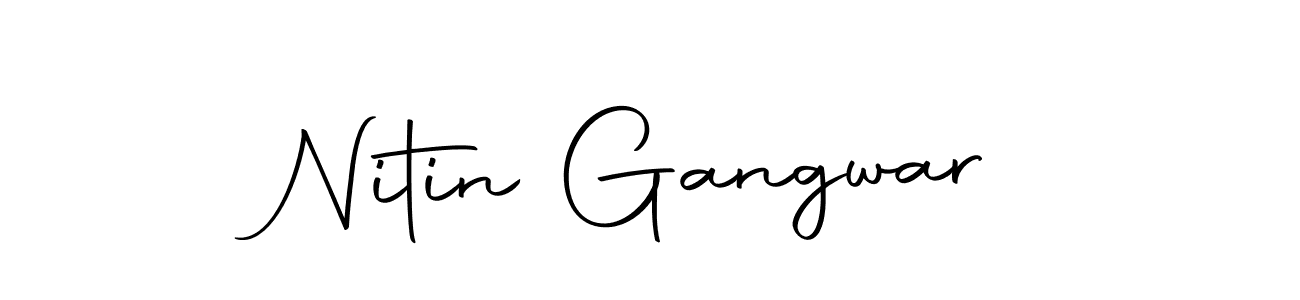 Make a beautiful signature design for name Nitin Gangwar. With this signature (Autography-DOLnW) style, you can create a handwritten signature for free. Nitin Gangwar signature style 10 images and pictures png