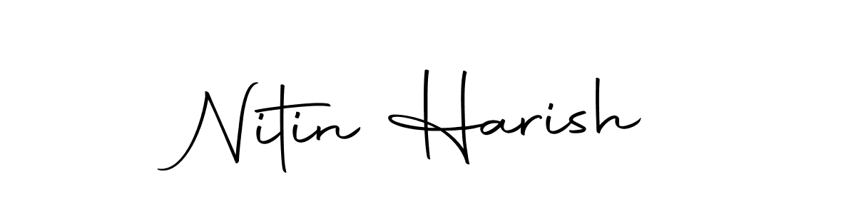 Make a beautiful signature design for name Nitin Harish. Use this online signature maker to create a handwritten signature for free. Nitin Harish signature style 10 images and pictures png