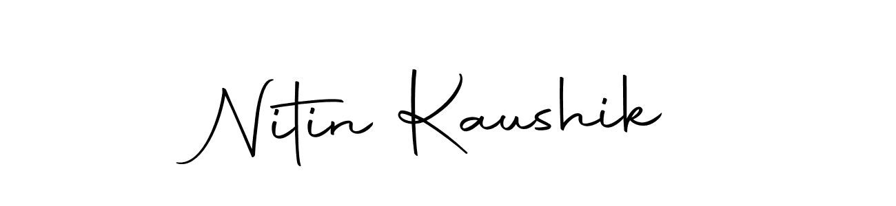 Use a signature maker to create a handwritten signature online. With this signature software, you can design (Autography-DOLnW) your own signature for name Nitin Kaushik. Nitin Kaushik signature style 10 images and pictures png