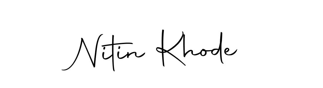 Similarly Autography-DOLnW is the best handwritten signature design. Signature creator online .You can use it as an online autograph creator for name Nitin Khode. Nitin Khode signature style 10 images and pictures png