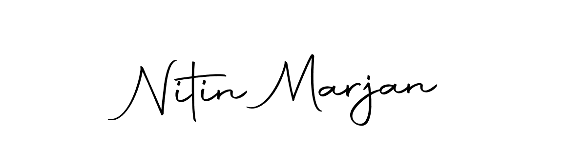 Use a signature maker to create a handwritten signature online. With this signature software, you can design (Autography-DOLnW) your own signature for name Nitin Marjan. Nitin Marjan signature style 10 images and pictures png