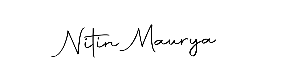 Nitin Maurya stylish signature style. Best Handwritten Sign (Autography-DOLnW) for my name. Handwritten Signature Collection Ideas for my name Nitin Maurya. Nitin Maurya signature style 10 images and pictures png