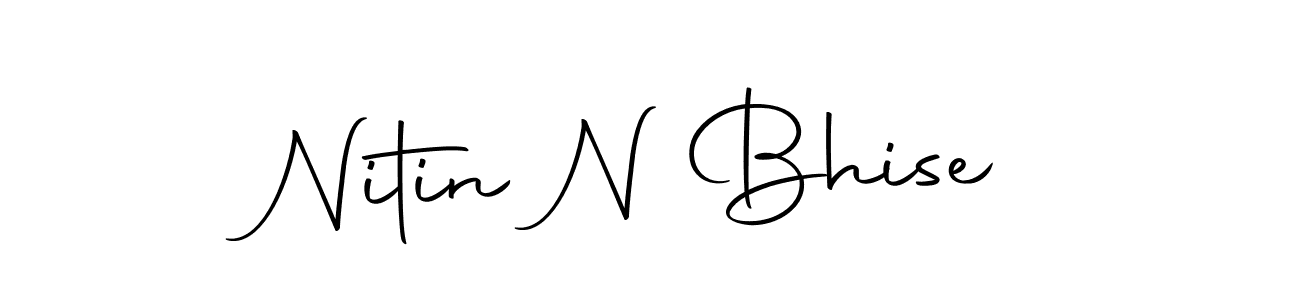 Make a beautiful signature design for name Nitin N Bhise. Use this online signature maker to create a handwritten signature for free. Nitin N Bhise signature style 10 images and pictures png