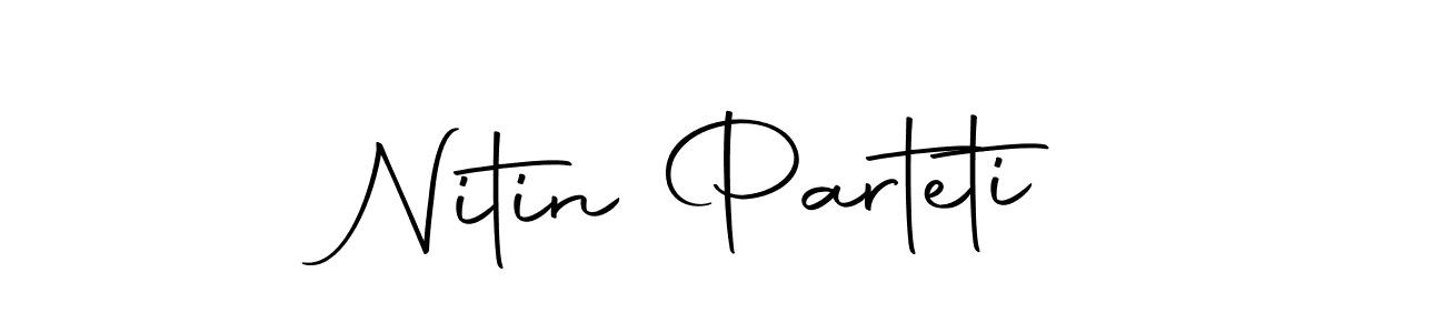 Nitin Parteti stylish signature style. Best Handwritten Sign (Autography-DOLnW) for my name. Handwritten Signature Collection Ideas for my name Nitin Parteti. Nitin Parteti signature style 10 images and pictures png