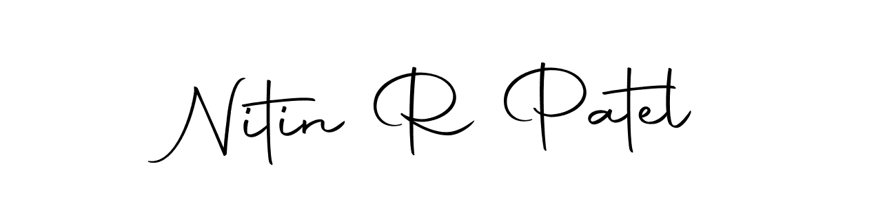 Design your own signature with our free online signature maker. With this signature software, you can create a handwritten (Autography-DOLnW) signature for name Nitin R Patel. Nitin R Patel signature style 10 images and pictures png