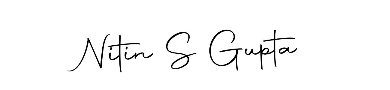Use a signature maker to create a handwritten signature online. With this signature software, you can design (Autography-DOLnW) your own signature for name Nitin S Gupta. Nitin S Gupta signature style 10 images and pictures png