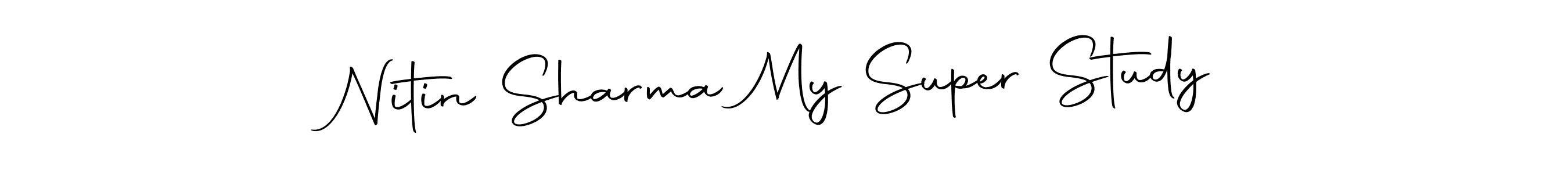 Nitin Sharma My Super Study stylish signature style. Best Handwritten Sign (Autography-DOLnW) for my name. Handwritten Signature Collection Ideas for my name Nitin Sharma My Super Study. Nitin Sharma My Super Study signature style 10 images and pictures png