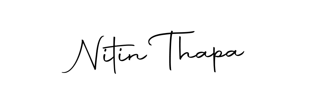 Make a short Nitin Thapa signature style. Manage your documents anywhere anytime using Autography-DOLnW. Create and add eSignatures, submit forms, share and send files easily. Nitin Thapa signature style 10 images and pictures png