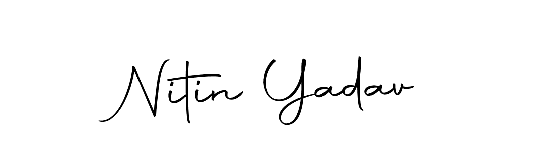 Use a signature maker to create a handwritten signature online. With this signature software, you can design (Autography-DOLnW) your own signature for name Nitin Yadav. Nitin Yadav signature style 10 images and pictures png