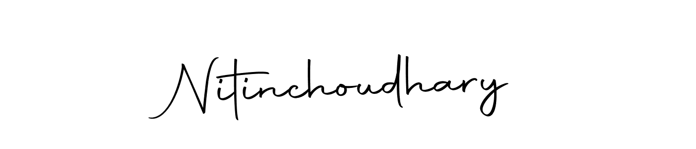 The best way (Autography-DOLnW) to make a short signature is to pick only two or three words in your name. The name Nitinchoudhary include a total of six letters. For converting this name. Nitinchoudhary signature style 10 images and pictures png