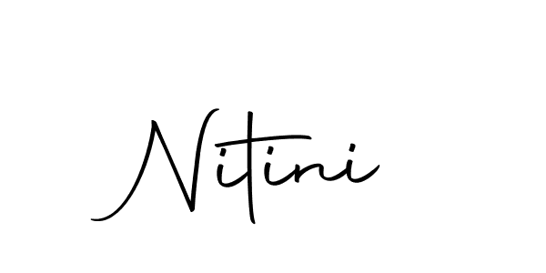 Design your own signature with our free online signature maker. With this signature software, you can create a handwritten (Autography-DOLnW) signature for name Nitini. Nitini signature style 10 images and pictures png