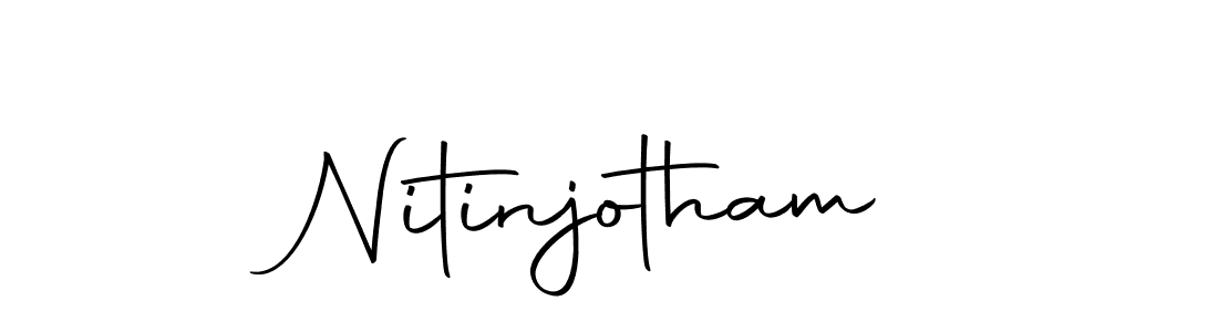 How to make Nitinjotham name signature. Use Autography-DOLnW style for creating short signs online. This is the latest handwritten sign. Nitinjotham signature style 10 images and pictures png