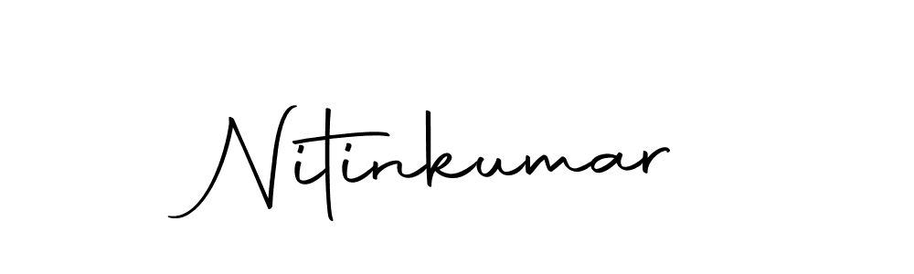 Design your own signature with our free online signature maker. With this signature software, you can create a handwritten (Autography-DOLnW) signature for name Nitinkumar. Nitinkumar signature style 10 images and pictures png