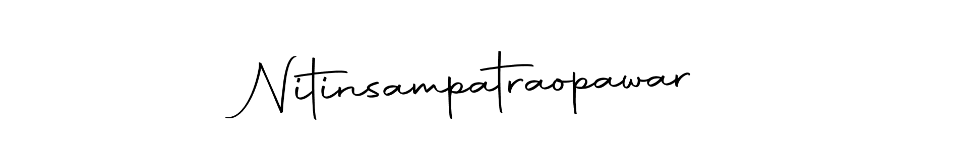 Make a beautiful signature design for name Nitinsampatraopawar. With this signature (Autography-DOLnW) style, you can create a handwritten signature for free. Nitinsampatraopawar signature style 10 images and pictures png