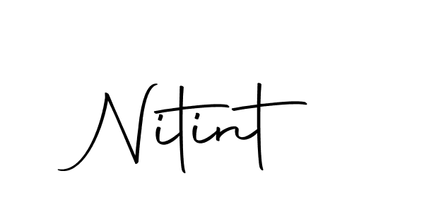 Make a beautiful signature design for name Nitint. With this signature (Autography-DOLnW) style, you can create a handwritten signature for free. Nitint signature style 10 images and pictures png