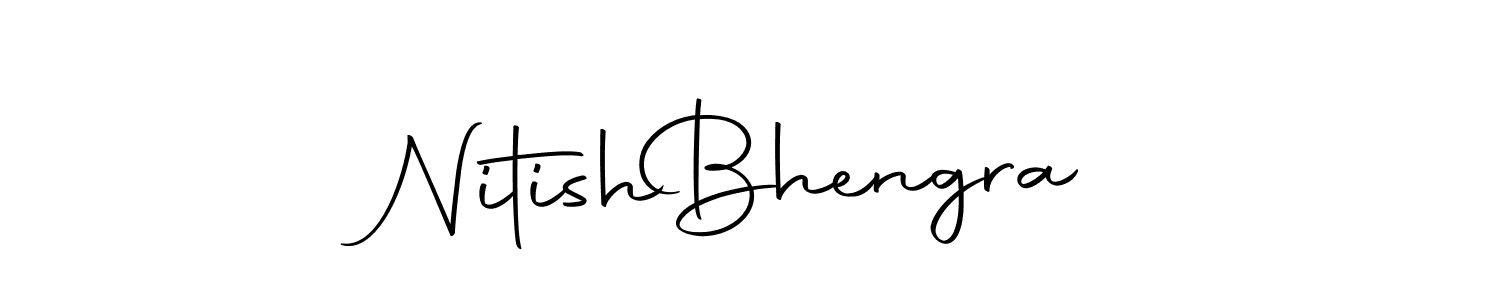 Design your own signature with our free online signature maker. With this signature software, you can create a handwritten (Autography-DOLnW) signature for name Nitish  Bhengra. Nitish  Bhengra signature style 10 images and pictures png