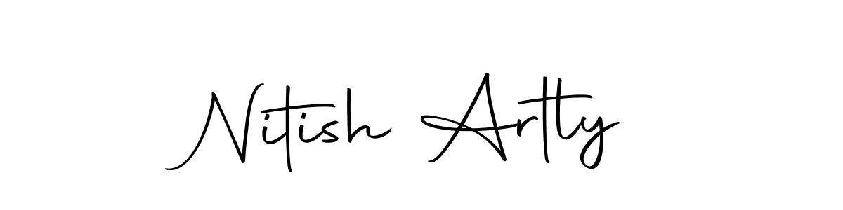 You should practise on your own different ways (Autography-DOLnW) to write your name (Nitish Artly) in signature. don't let someone else do it for you. Nitish Artly signature style 10 images and pictures png