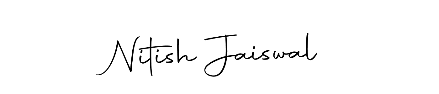 This is the best signature style for the Nitish Jaiswal name. Also you like these signature font (Autography-DOLnW). Mix name signature. Nitish Jaiswal signature style 10 images and pictures png