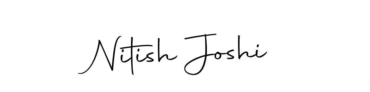 Make a beautiful signature design for name Nitish Joshi. Use this online signature maker to create a handwritten signature for free. Nitish Joshi signature style 10 images and pictures png