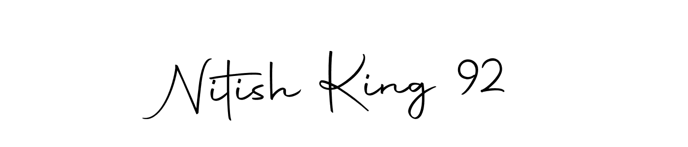 It looks lik you need a new signature style for name Nitish King 92. Design unique handwritten (Autography-DOLnW) signature with our free signature maker in just a few clicks. Nitish King 92 signature style 10 images and pictures png