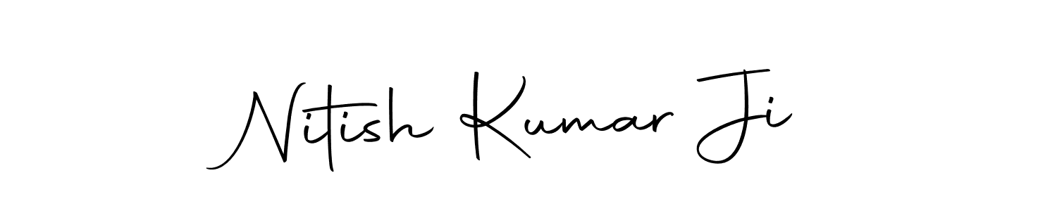 How to make Nitish Kumar Ji name signature. Use Autography-DOLnW style for creating short signs online. This is the latest handwritten sign. Nitish Kumar Ji signature style 10 images and pictures png