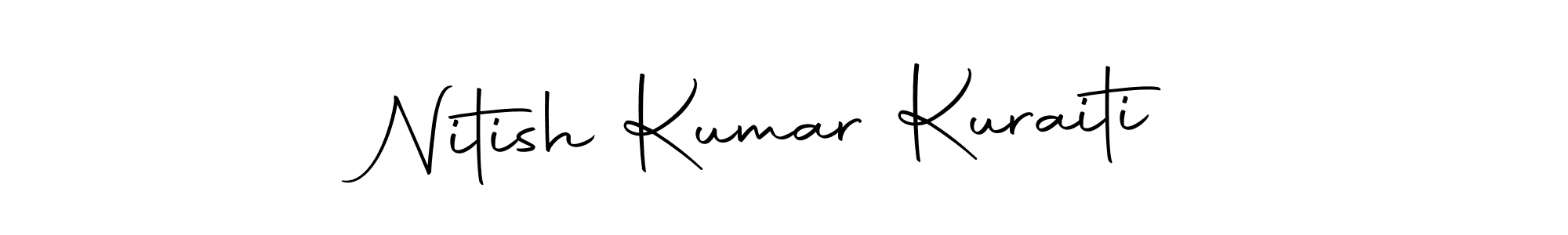Create a beautiful signature design for name Nitish Kumar Kuraiti. With this signature (Autography-DOLnW) fonts, you can make a handwritten signature for free. Nitish Kumar Kuraiti signature style 10 images and pictures png