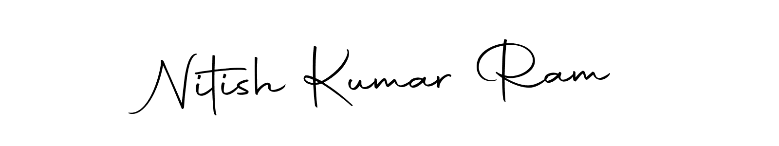 Nitish Kumar Ram stylish signature style. Best Handwritten Sign (Autography-DOLnW) for my name. Handwritten Signature Collection Ideas for my name Nitish Kumar Ram. Nitish Kumar Ram signature style 10 images and pictures png