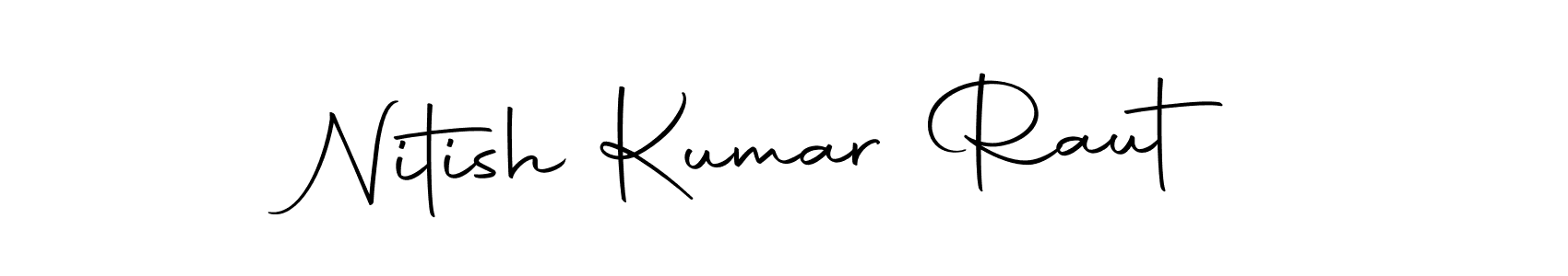 Create a beautiful signature design for name Nitish Kumar Raut. With this signature (Autography-DOLnW) fonts, you can make a handwritten signature for free. Nitish Kumar Raut signature style 10 images and pictures png