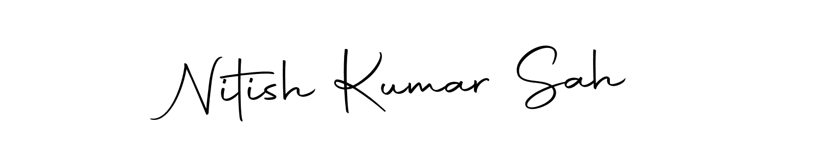 Use a signature maker to create a handwritten signature online. With this signature software, you can design (Autography-DOLnW) your own signature for name Nitish Kumar Sah. Nitish Kumar Sah signature style 10 images and pictures png