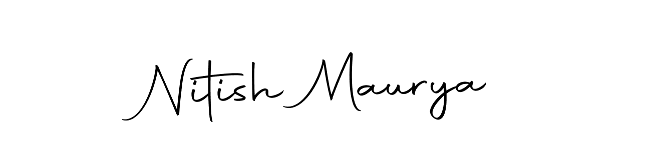 The best way (Autography-DOLnW) to make a short signature is to pick only two or three words in your name. The name Nitish Maurya include a total of six letters. For converting this name. Nitish Maurya signature style 10 images and pictures png