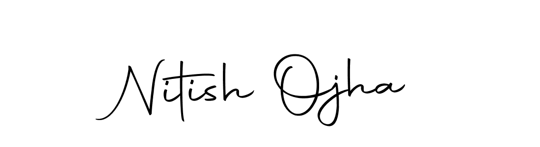 if you are searching for the best signature style for your name Nitish Ojha. so please give up your signature search. here we have designed multiple signature styles  using Autography-DOLnW. Nitish Ojha signature style 10 images and pictures png