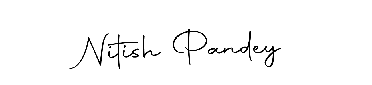 Create a beautiful signature design for name Nitish Pandey. With this signature (Autography-DOLnW) fonts, you can make a handwritten signature for free. Nitish Pandey signature style 10 images and pictures png
