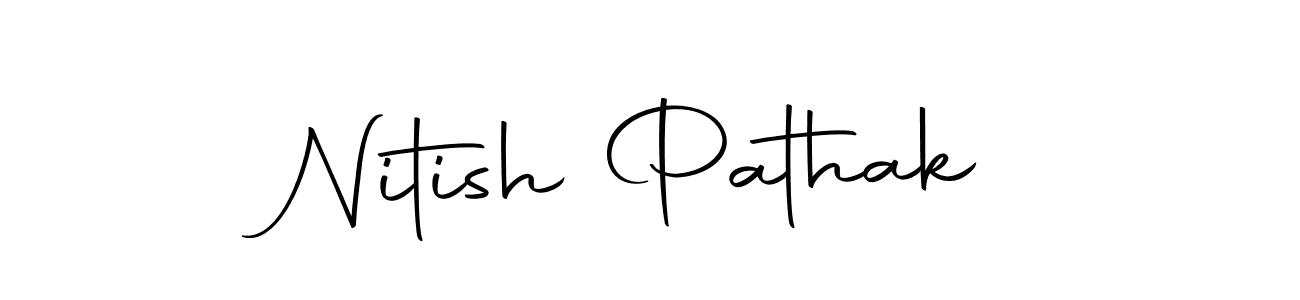 Make a beautiful signature design for name Nitish Pathak. With this signature (Autography-DOLnW) style, you can create a handwritten signature for free. Nitish Pathak signature style 10 images and pictures png