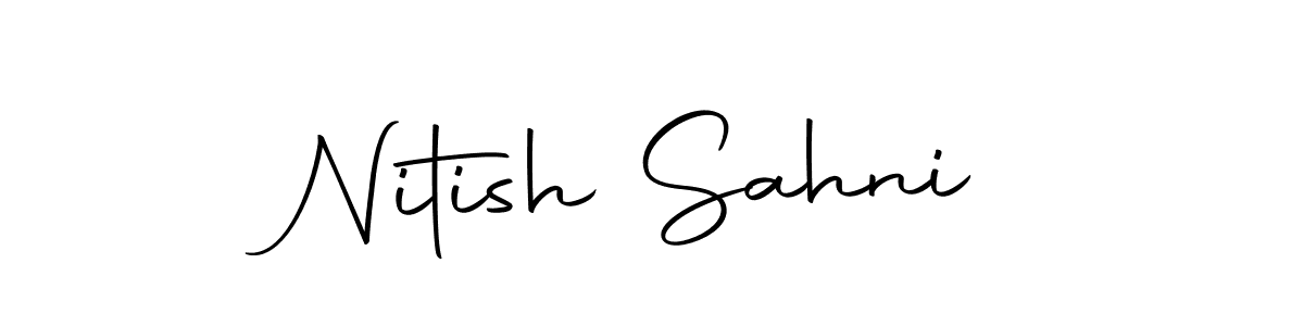 if you are searching for the best signature style for your name Nitish Sahni. so please give up your signature search. here we have designed multiple signature styles  using Autography-DOLnW. Nitish Sahni signature style 10 images and pictures png