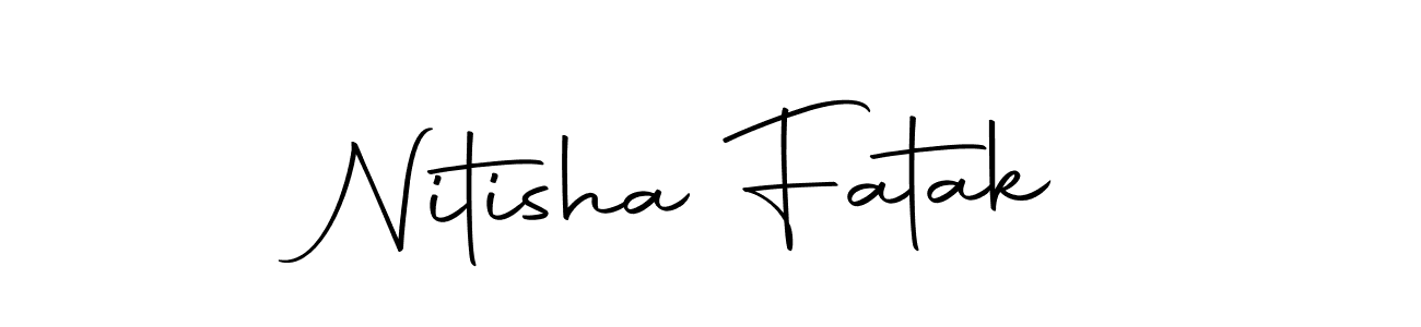 if you are searching for the best signature style for your name Nitisha Fatak. so please give up your signature search. here we have designed multiple signature styles  using Autography-DOLnW. Nitisha Fatak signature style 10 images and pictures png